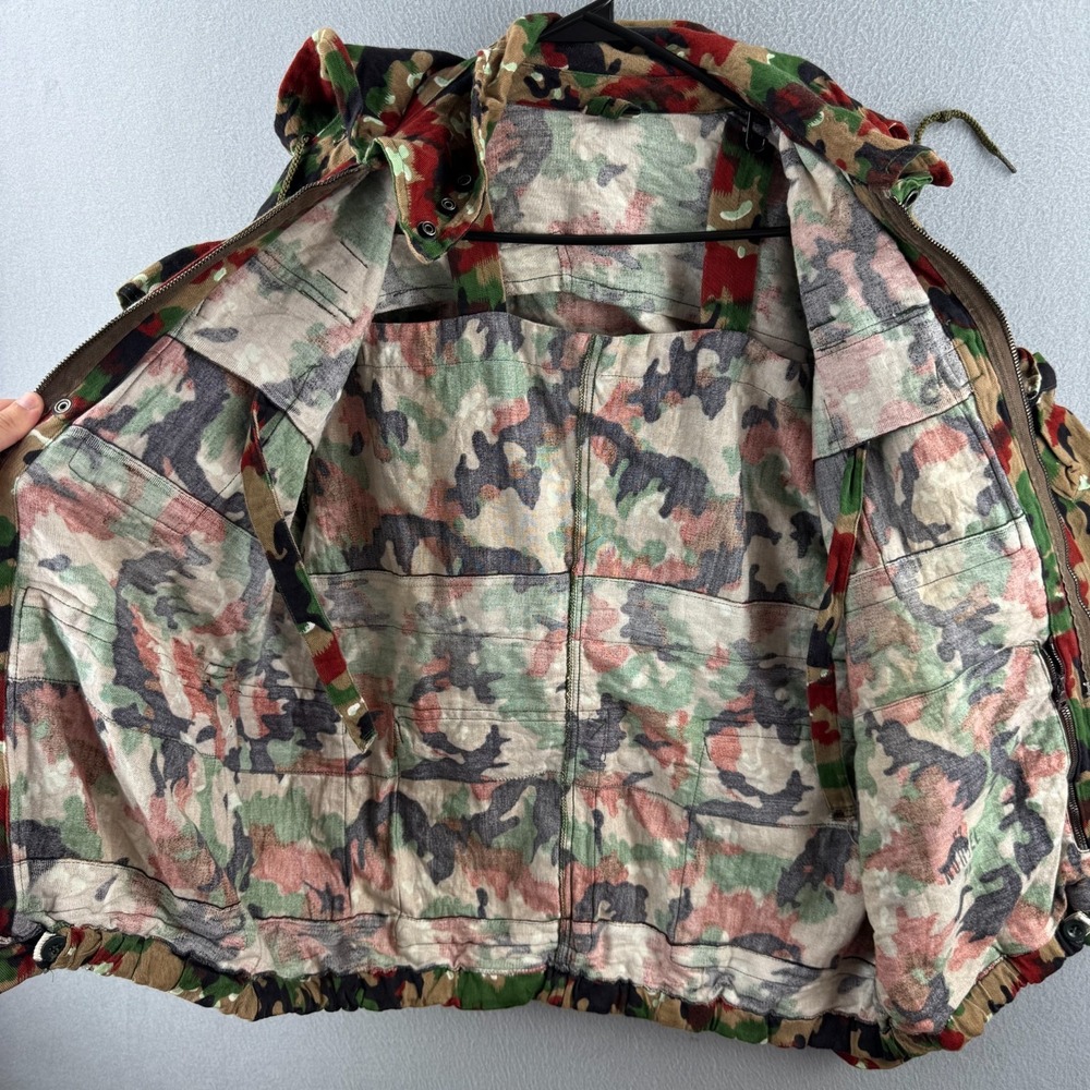 Vintage Swiss Army M70 Alpenflage Jacket Mens Fits Medium Lotta Pockets Hood - Picture 9 of 16